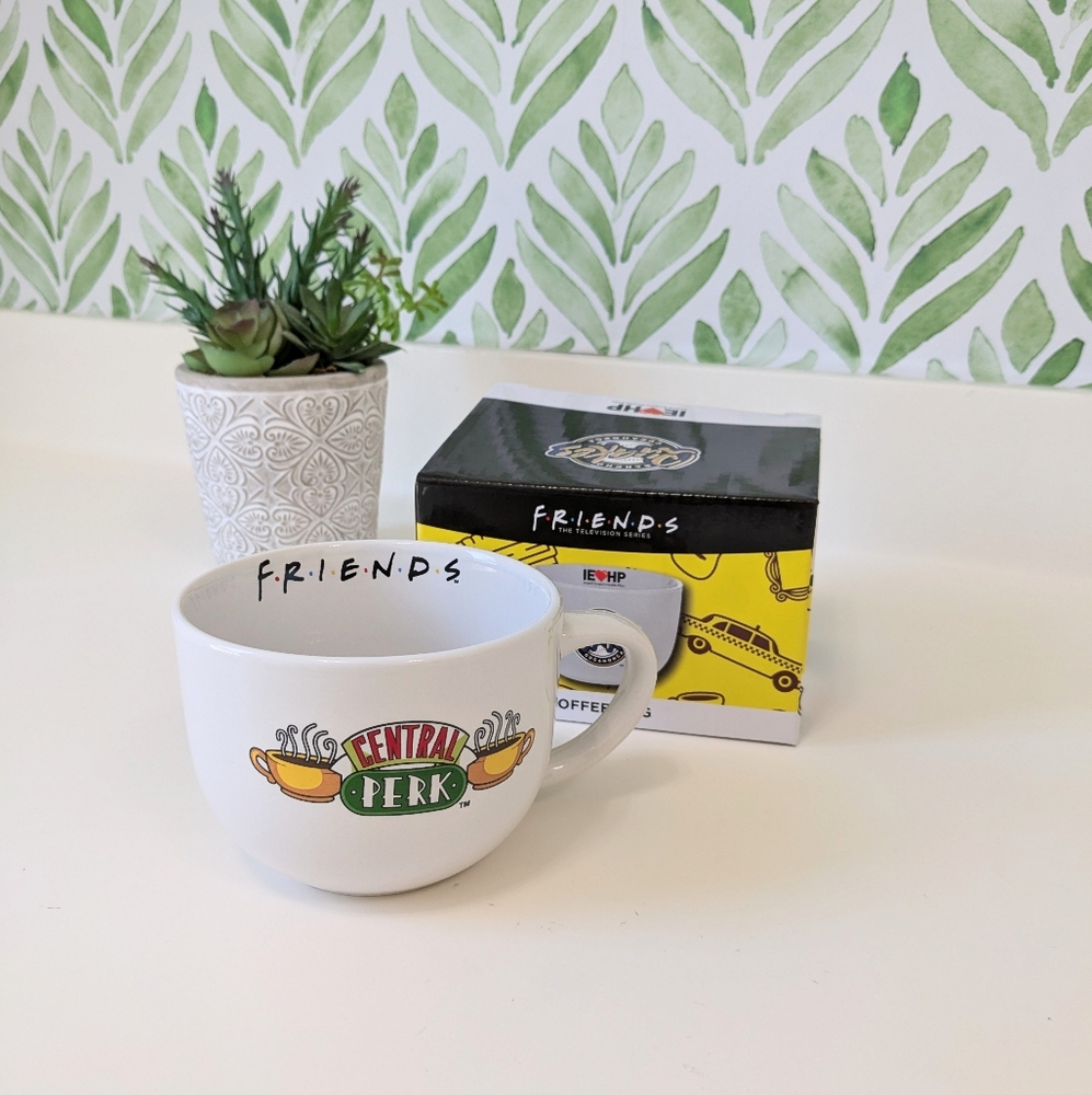 NEW Friends Central Perk Coffee Mug Quakes Branded Baseball